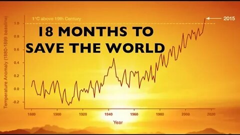 Dire Global Warning, 18 Months to Save the Planet or Thats It!