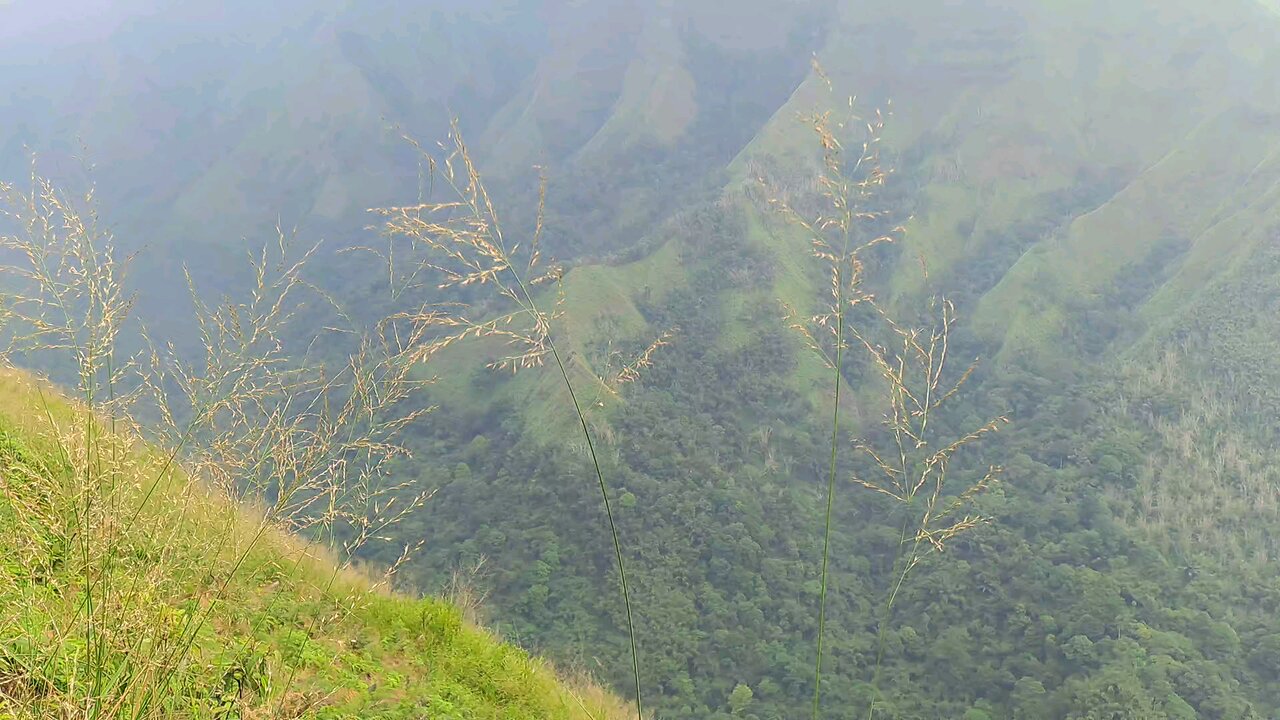 beautiful mountains with deep ravines