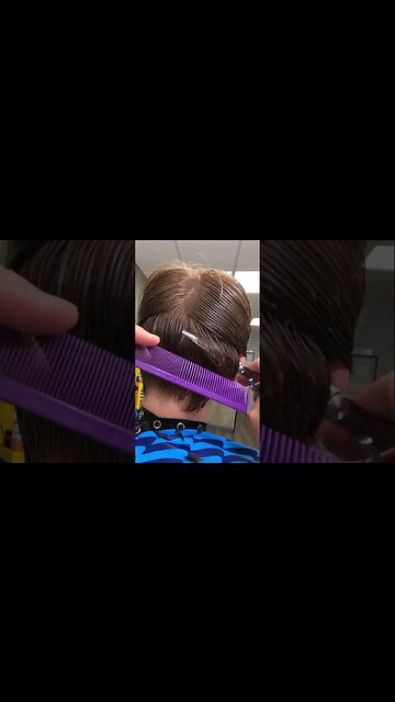 ASMR haircut scissor over comb barber skills #haircut #barberskills