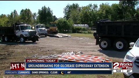 Groundbreaking of Gilcrease Expressway extension takes place this morning