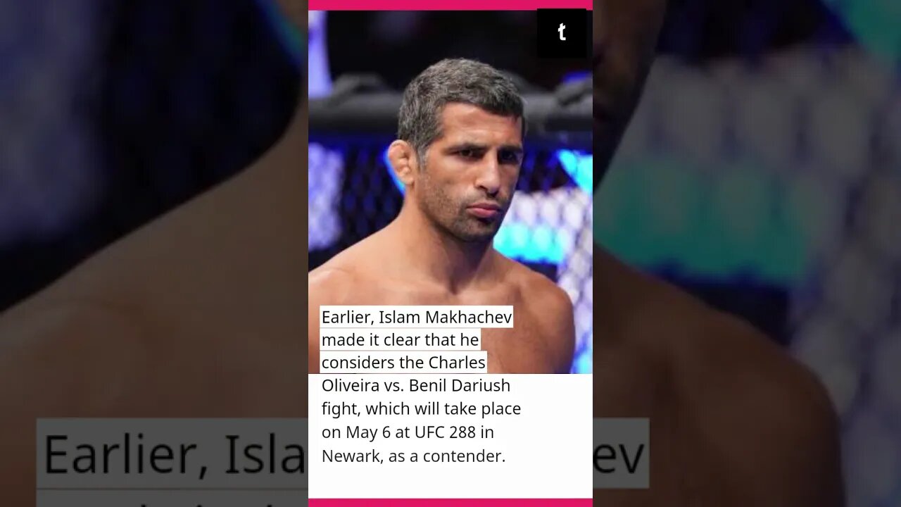 The conflict between Fiziev and Geytzhi is not regarded by Islam Makhachev as a candidate #shots