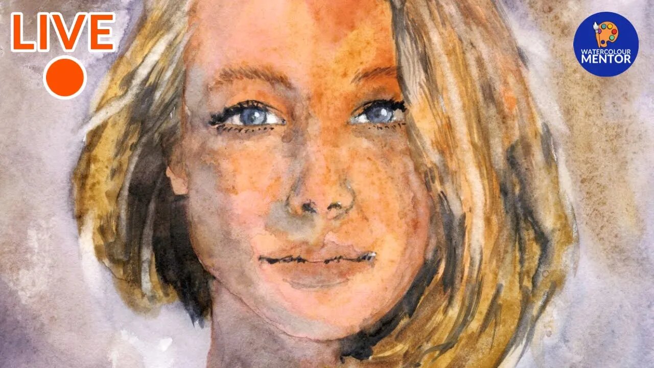 How To Paint a Watercolour Portrait: Live Workshop #30