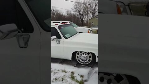 my cars covered in ice