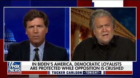 WELCOME TO THE USSA! TUCKER INTERVIEWS STEVE BANNON AFTER SHOW TRIAL RAILROADING