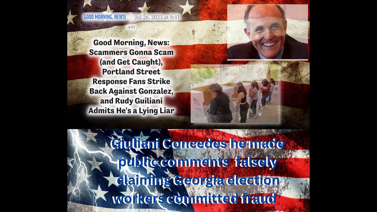 Rudy Giuliani throws Trump under the bus?? No way!?