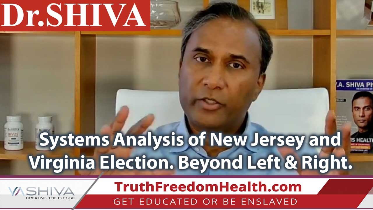 Dr.SHIVA LIVE: Systems Analysis of New Jersey and Virginia Election. Beyond Left & Right.