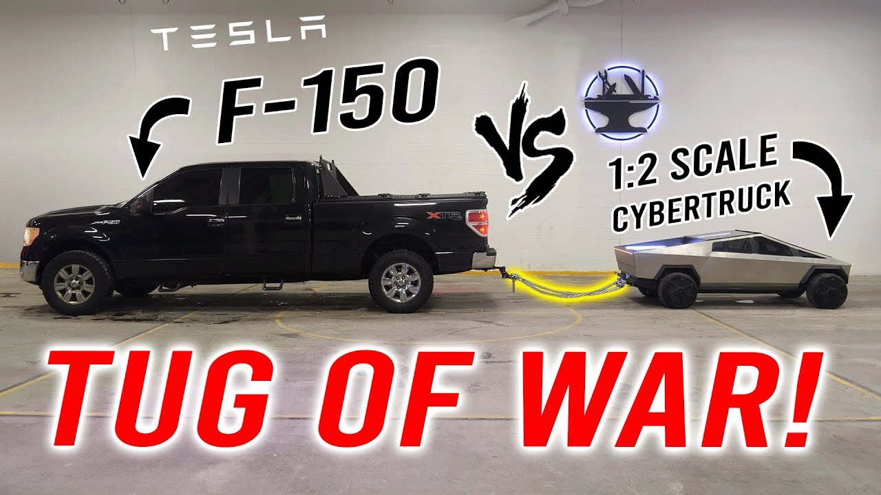 1:2 Tesla Cybertruck VS Ford F-150