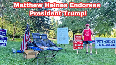 Congressional Candidate Matthew Heines Endorses President Trump