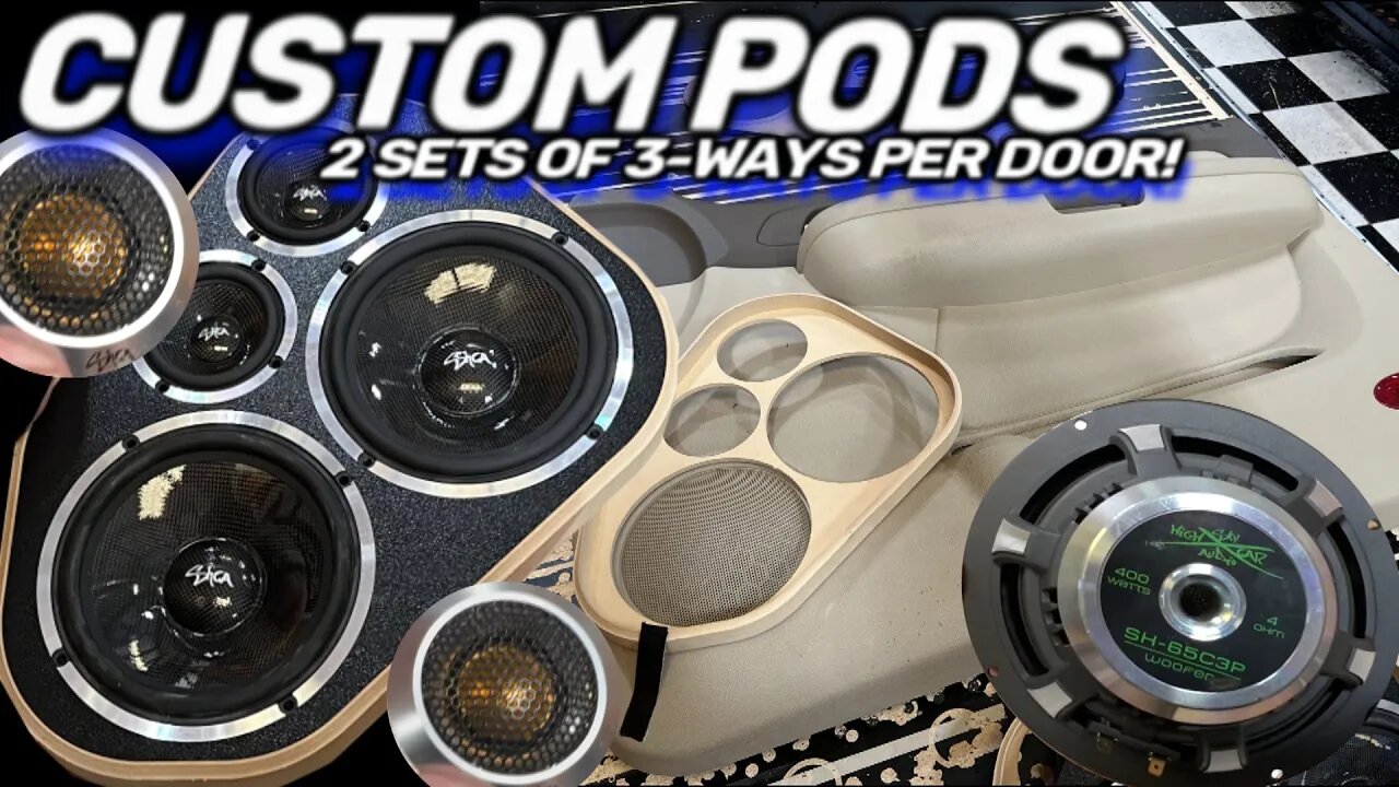 Custom Fiberglass Door Speaker Pods - 2 Sets of 3-ways per side | GMC Yukon Mids/Highs pt.1