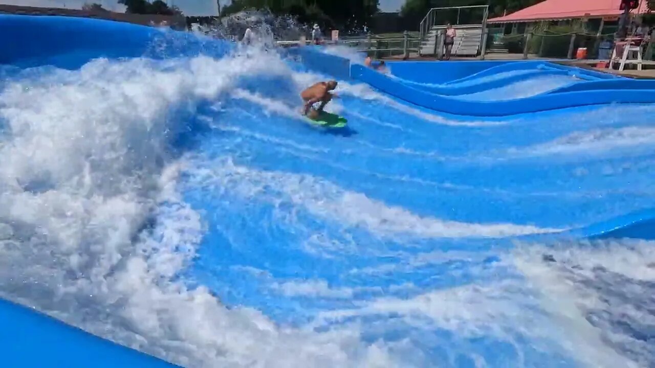 flowrider - Andrew - 6 at Soak City, Kings Island