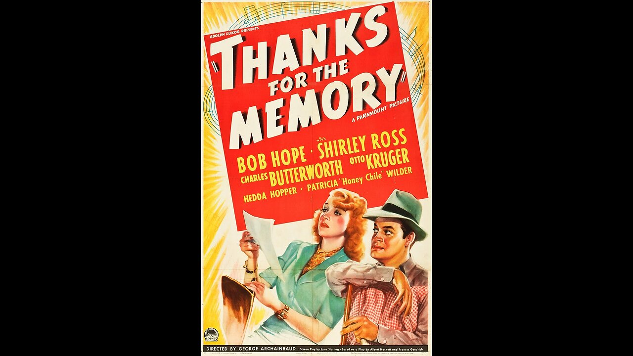 Thanks for the Memory (1938) | Directed by George Archainbaud