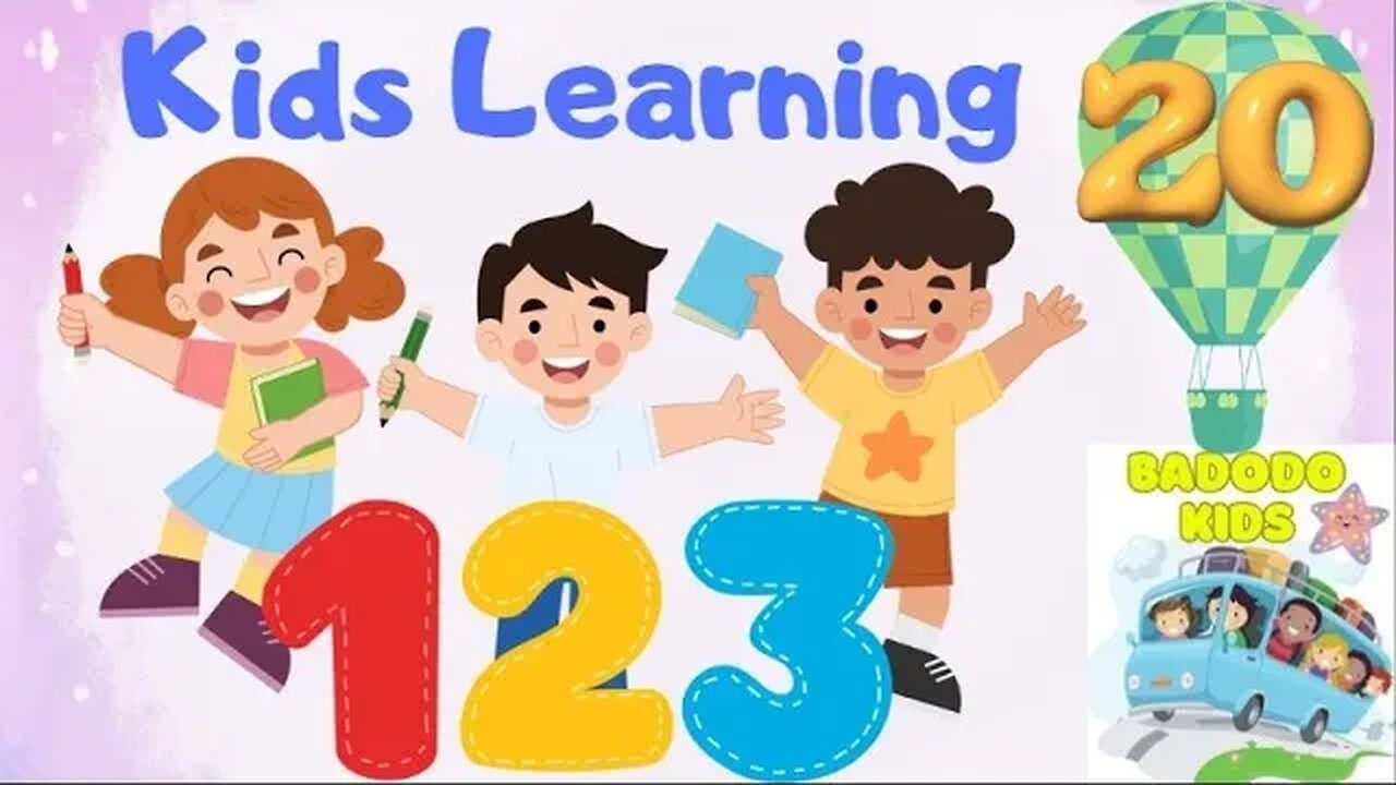 Learn Numbers 1 to 20 | 123 Counting With Air Balloons | Preschool & Nursery