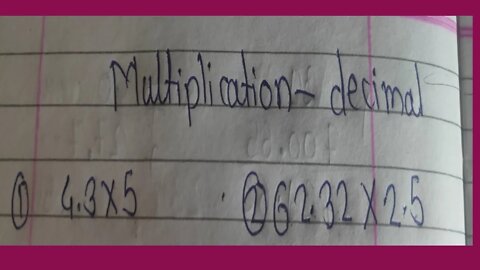 multiplication decimal//decimal//6th hindi and english