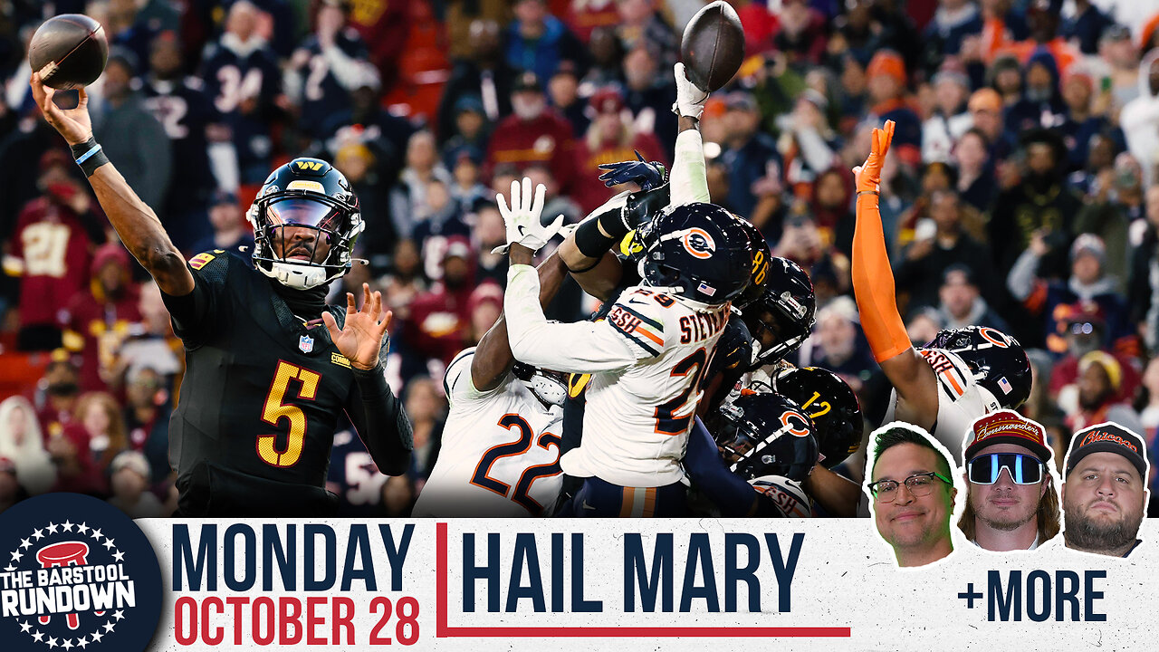 PFT Reacts To The Commanders Hail Mary - Barstool Rundown - October 28th, 2024