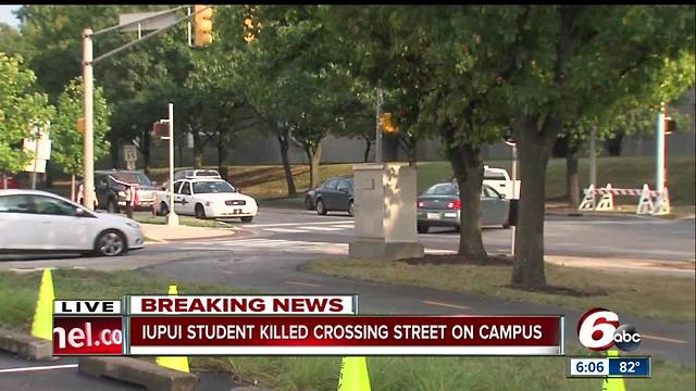 IUPUI student struck, killed by school bus