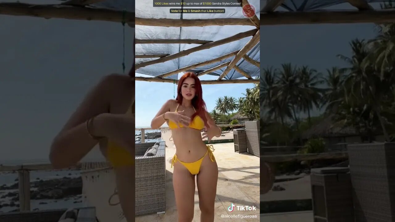 Beautiful Bikini Dance Style 1000 Likes Contest 👙🌞🌴💰