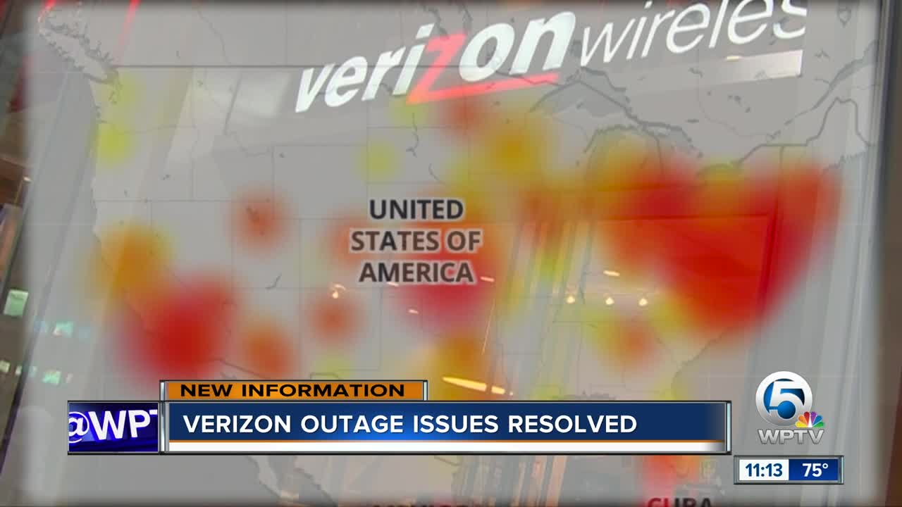 Verizon outage affecting customers nationwide has been resolved