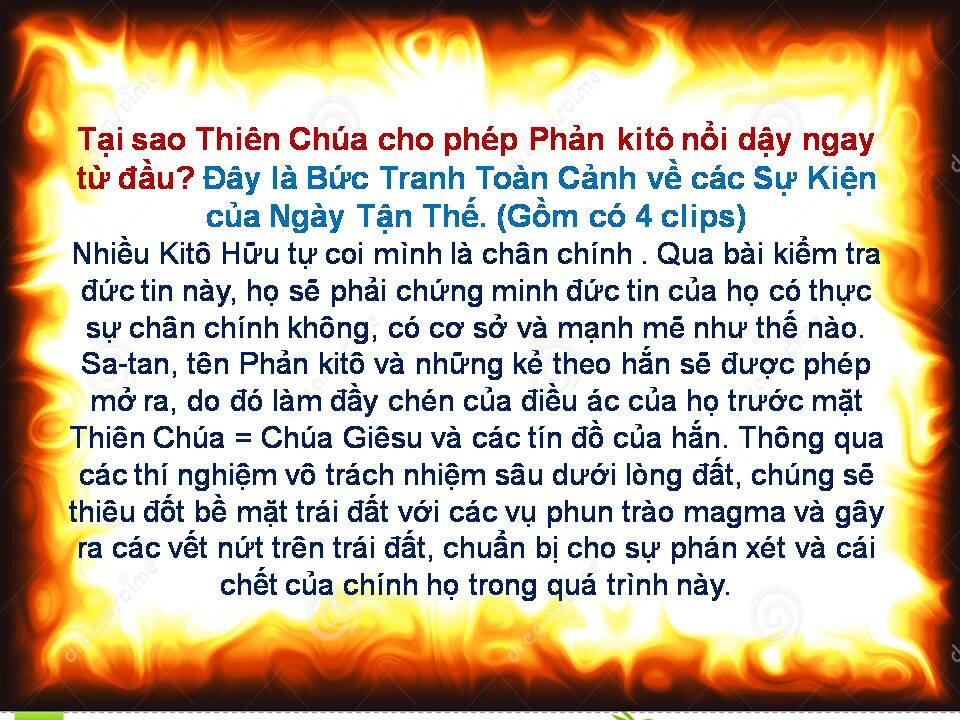 Những Tôi Tớ cuối cùng của Chúa Giêsu, Tiền Hô của Ngài, Sự Chuẩn Bị và Nhiệm Vụ của Họ.P3/4