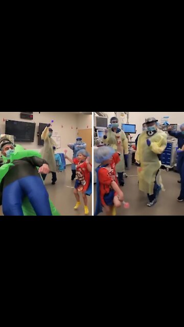 Medical Staff Helps 5-year-old Boy Dance Off Jitters Before Surgery