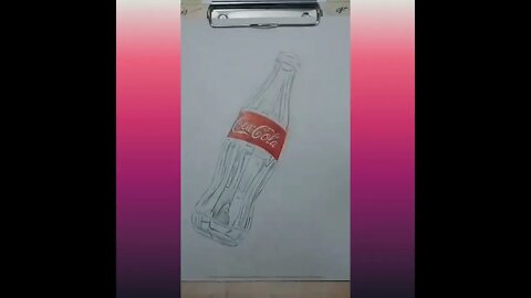 Amazing 3d Sketch Drawing Work BOTTLE #short #shorts #drawing