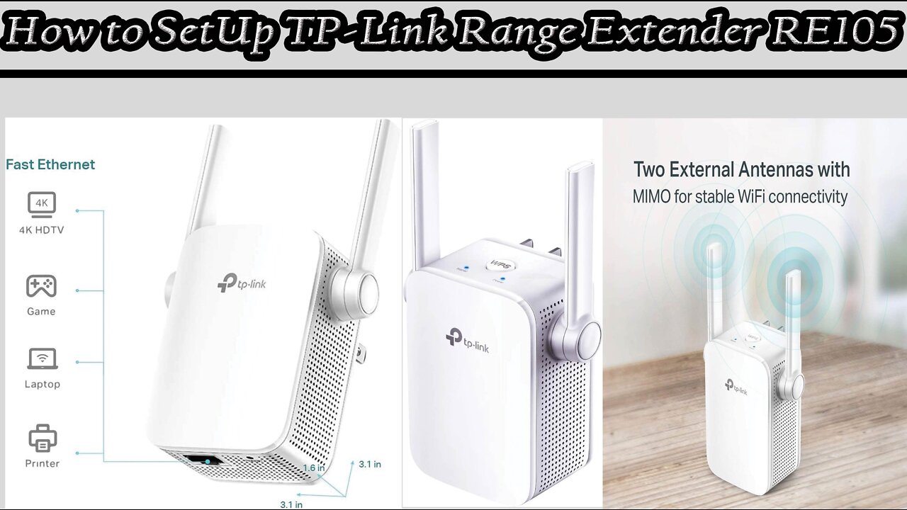 How to SetUp TPLink Range Extender RE105 via WPS