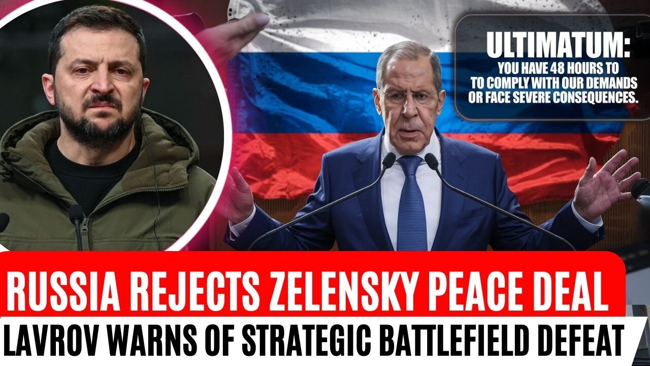 Russia Rejects Zelensky Peace Deal: Lavrov Warns of Strategic Battlefield Defeat