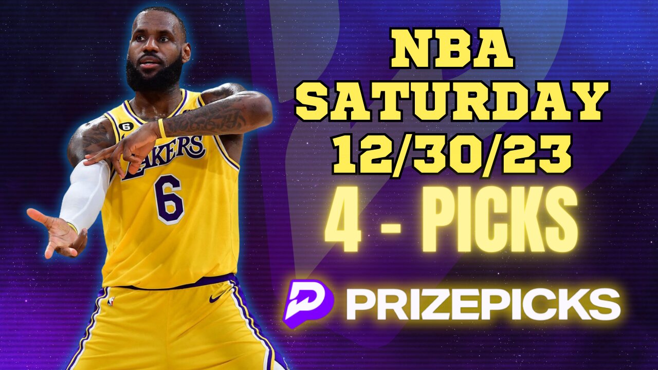 #PRIZEPICKS | BEST PICKS FOR #NBA SATURDAY | 12/30/23 | PROP BETS | #BESTBETS | #BASKETBALL | TODAY