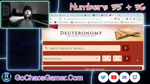 Numbers 35 and 36 King James Version (KJV Bible 3/18/2022)