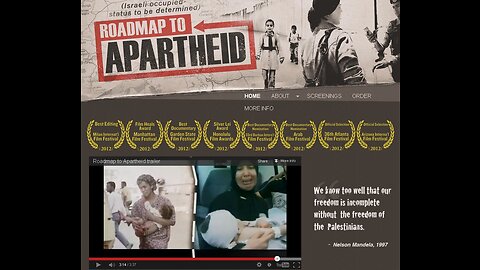Shocking insight into Israel's Apartheid Roadmap to Apartheid