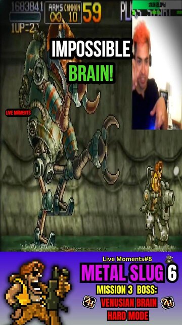 THIS BRAIN IS IMPOSSIBLE - The Venusian Brain 🧠 - Metal Slug 6 Live #shorts #metalslug6 #creepy