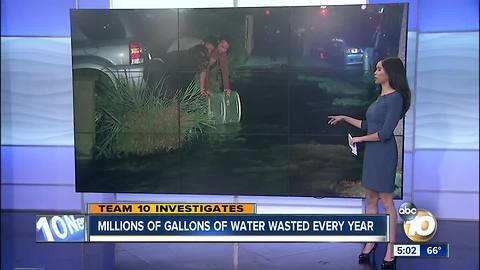 Millions of gallons of water wasted every year in San Diego