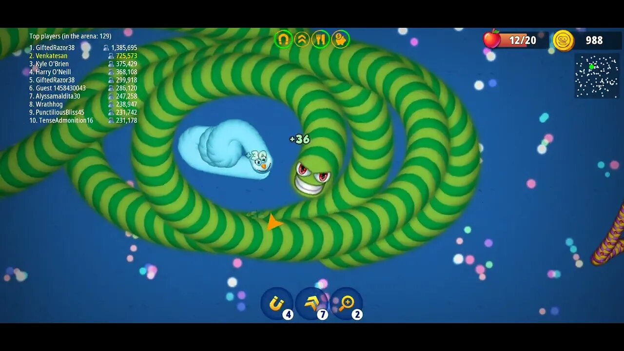 CASUAL AZUR GAMES Worms Zone .io - Hungry Snake 26