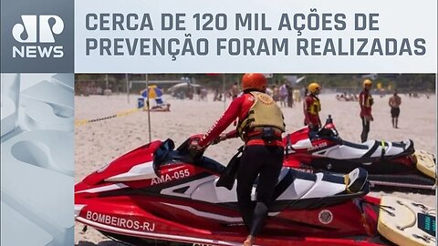 Bombeiros salvam mais de 1,6 mil vidas nas praias do Rio no Carnaval