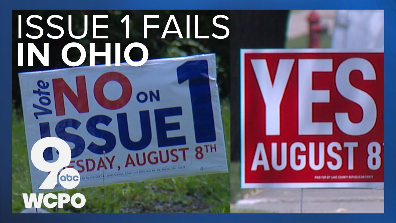 Ohio election results: Issue 1 fails