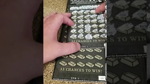$30 WINNER Gold Rush LOTTERY Ticket Scratch Off!