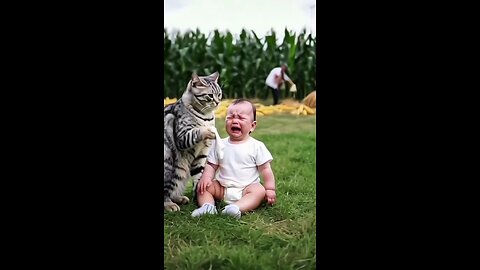 cat love for children||new video cat