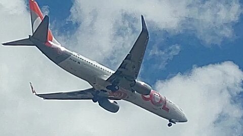 Boeing 737-800 PR-GXF vindo de São Paulo(Congonhas) para Fortaleza