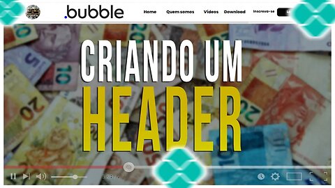 Como criar um Header para seu aplicativo no bubble - Tutorial para incitante