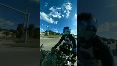 On my ZX6R Racing to catch the Titans vs The Cowboys Thursday Night Football Game