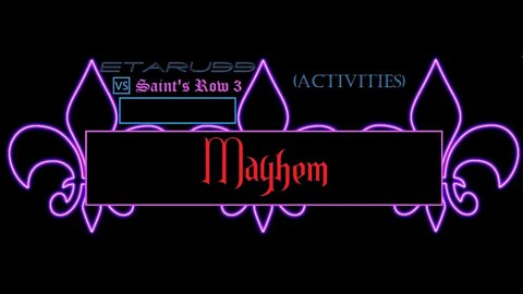 Saints Row3 [E23] (Activities) Mayhem