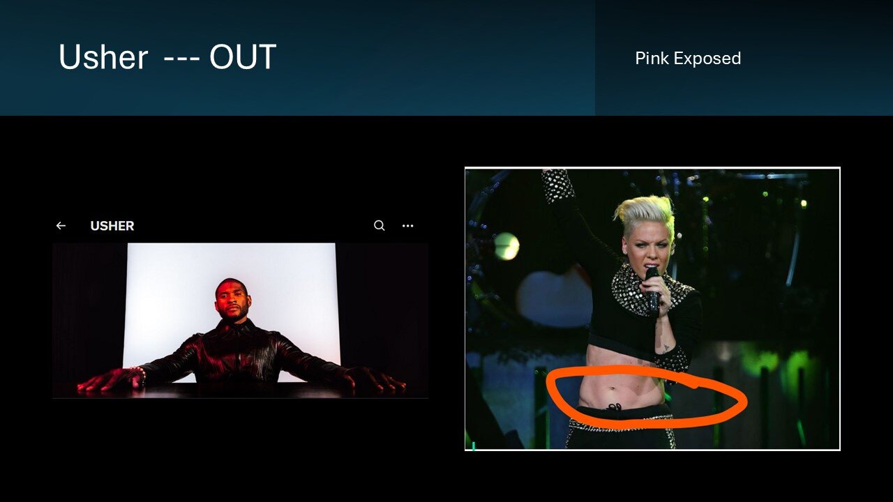 USHER HIS ASS OUT - PINK NOW BLUE