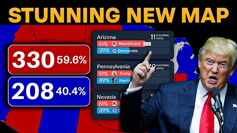 Trump SKYROCKETS in 2024 Polls! Shocking Election Map Projection Revealed!