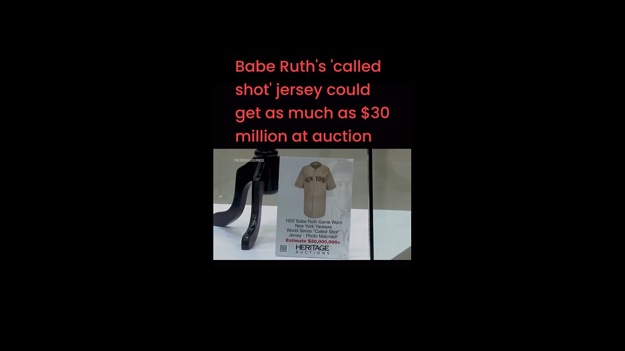 Babe Ruth's 'called shot' jersey could get as much as $30 million at auction #lioneyesports