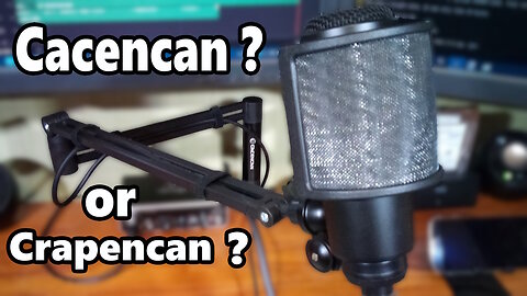 Cacencan Low Profile Boom Arm, Low Effort Review (NOT sponsored...)