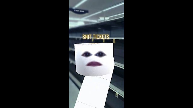 Toilet roll shit tickets