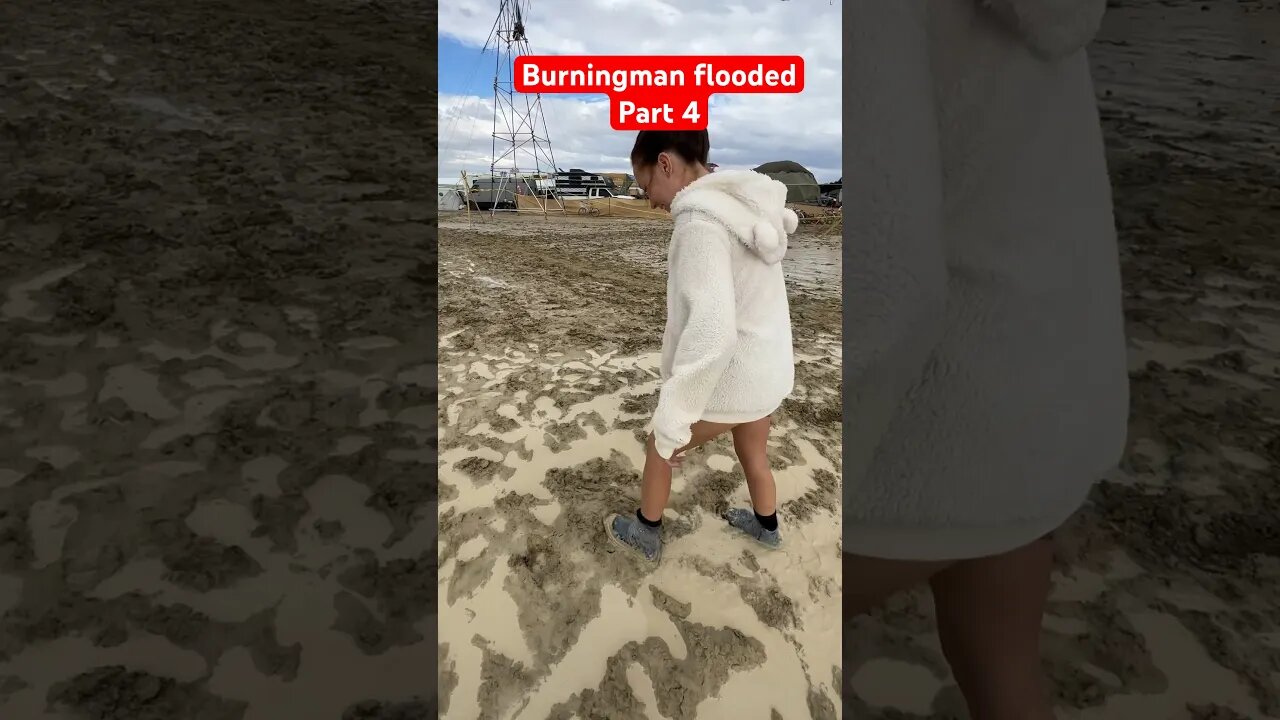 Sloppy conditions at #burningman update #flooded #update