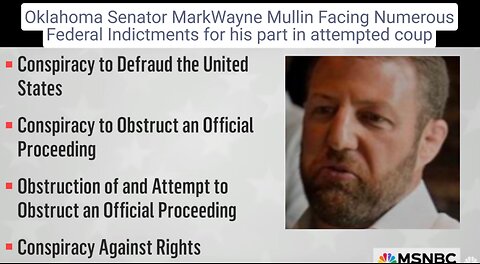 Oklahoma Senator Markwayne Mullin Facing Felony Charges, PLUS 'Once Twice Three Times a Dumb Ass'!