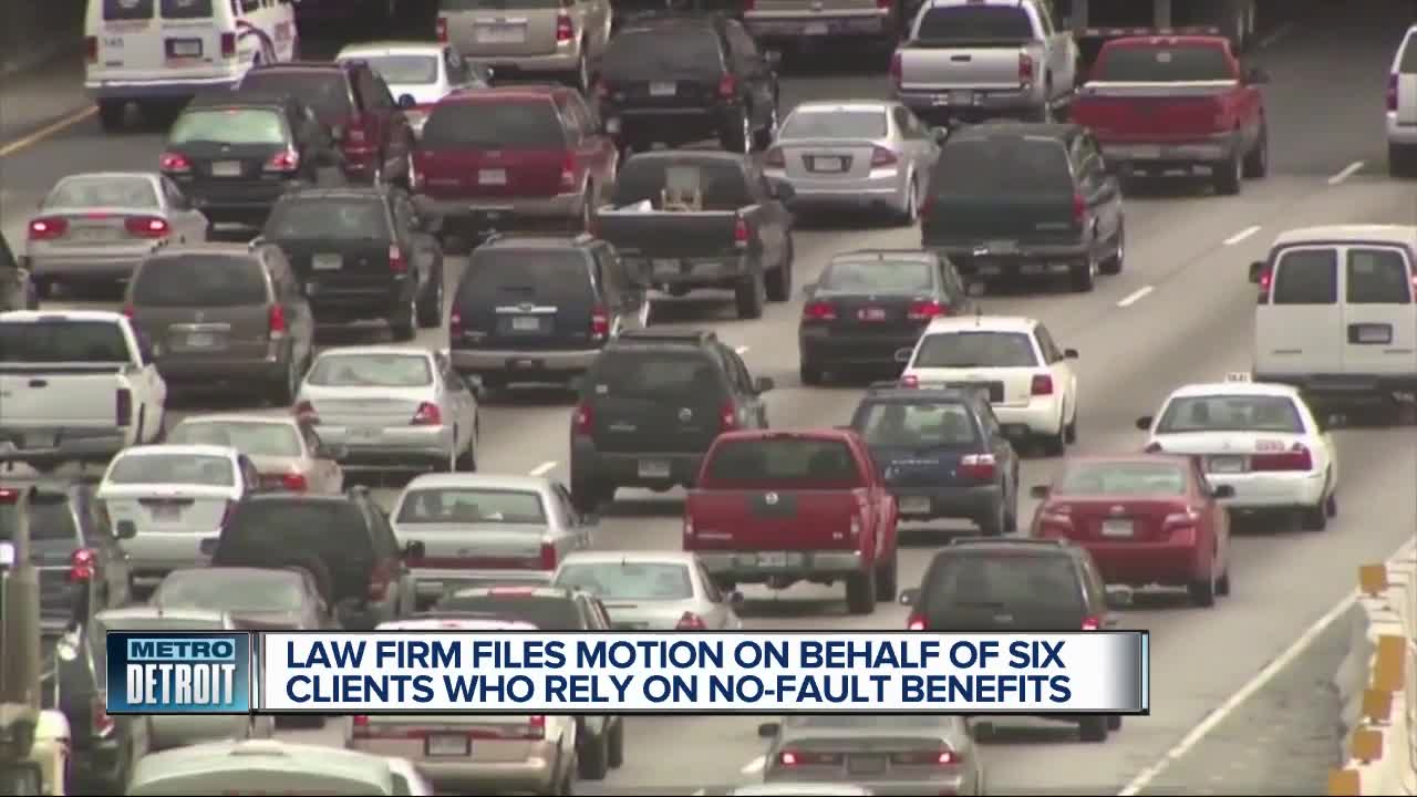 Law firm files motion on behalf of clients who rely on no-fault benefits