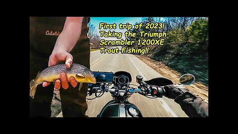 First trip of 2023! Taking the Triumph Scrambler 1200XE Trout Fishing in Pennsylvania!!