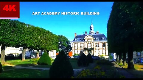 4K TOUR ART ACADEMY HISTORIC CASTLE IN THIAIS Paris France